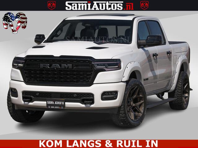 Dodge RAM PICKUP LIMITED H.O 540PK 706Nm | Massage + Full Option | De Meest Luxe en Volle Pick-Up in zijn Klasse | Comfortabele Dubbele Cabine met Royale 5 Zitplaatsen | BPM vrij | Nu Leverbaar uit Voorraad | Voorraad Nr 2336 - 7700