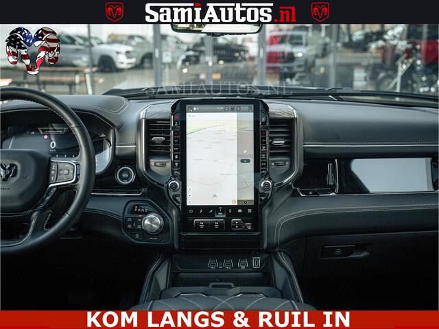 Dodge RAM PICKUP LIMITED H.O 540PK 706Nm | Massage + Full Option | De Meest Luxe en Volle Pick-Up in zijn Klasse | Comfortabele Dubbele Cabine met Royale 5 Zitplaatsen | BPM vrij | Nu Leverbaar uit Voorraad | Voorraad Nr 2336 - 7700