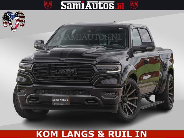 Dodge RAM PICKUP LIMITED HULK | 5.7 V8 402PK " HEMI | HUD | LUCHTVERING | PANO | MWK KLEP | MEGA VOL | DC | 5 PERS | CREW CAB | DUBBELE CABINE | GRIJSKENETEKN | MEEST COMFORTABELE BEDRIJFSAUTO |