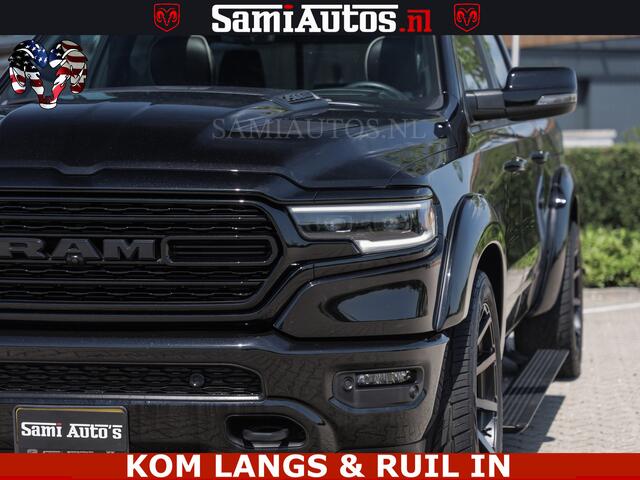 Dodge RAM PICKUP LIMITED HULK | 5.7 V8 402PK " HEMI | HUD | LUCHTVERING | PANO | MWK KLEP | MEGA VOL | DC | 5 PERS | CREW CAB | DUBBELE CABINE | GRIJSKENETEKN | MEEST COMFORTABELE BEDRIJFSAUTO |