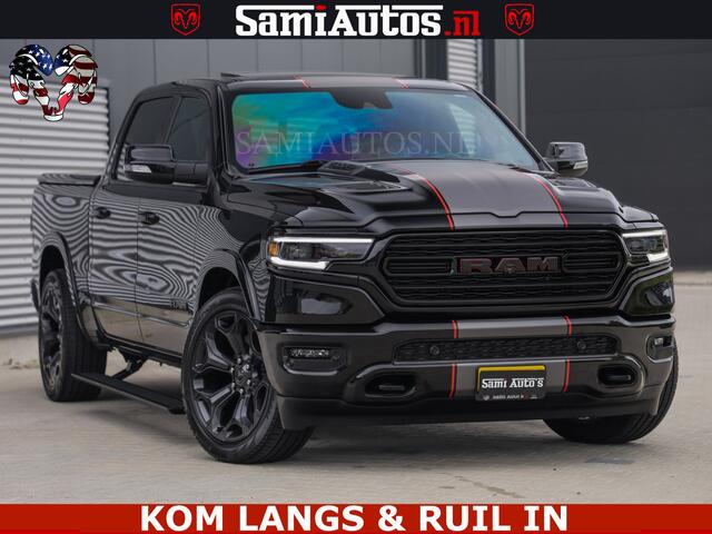 Dodge RAM PICKUP LIMITED | TRAINHORN | | HUD | UITLAATKLEP | LUCHTVERING | STRIPING | PANODAK | BOM VOL | BLAUW VOORRUIT | 5.7 V8 HEMI 402PK | DC | DUBBELE CABINE | 5 PERSOONS | GRIJSKENTEKEN PICK UP | EERSTE EIGENAAR | OPEN UITLAAT KLEP & TRAIN HORN | | De specialist in 
