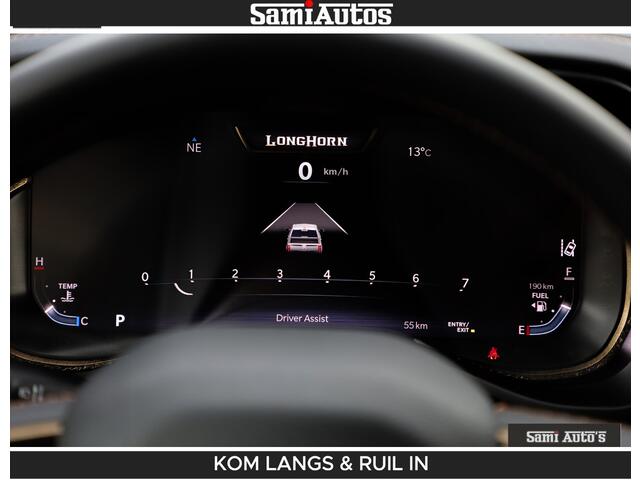 Dodge RAM PICKUP LONGHORN BRUIN LEDER 5,7L V8 HEMI | VIRTUAL | HEAD UP | PANODAK | LUCHTVERING | BOM VOL | DC | 402 PK | CREW CAB | DUBBELE CABINE | 4X4 | 5 PERSOONS | GRIJSKENTEKEN | LIMITED