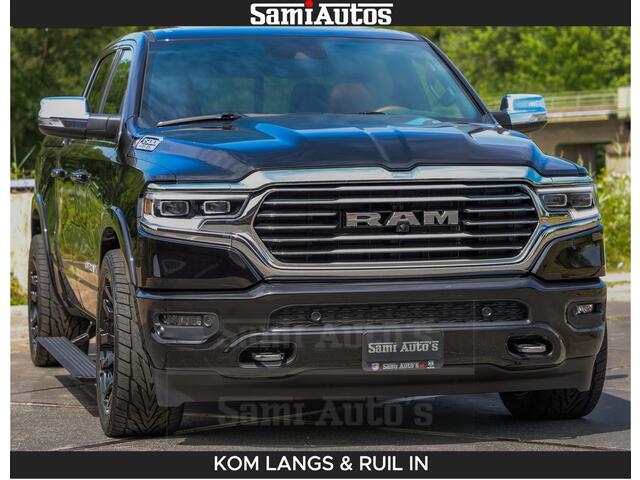 Dodge RAM PICKUP LONGHORN BRUIN LEDER 5,7L V8 HEMI | VIRTUAL | HEAD UP | PANODAK | LUCHTVERING | BOM VOL | DC | 402 PK | CREW CAB | DUBBELE CABINE | 4X4 | 5 PERSOONS | GRIJSKENTEKEN | LIMITED