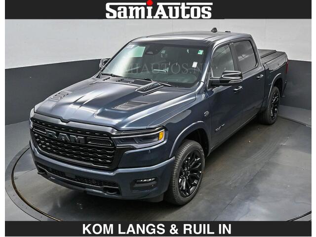 Dodge RAM PICKUP LIMITED 2027 5.7 V8 HEMI | MAXIMAAL UITGERUST | NIEUWE KLEUR Forged Blue Metallic met Ebony Red interior seats | DUBBELE CABINE | 5 PERSOONS | DC | Allernieuwste Limited 2027 in nieuwe kleur Forged Blue - volledig uitgerust met alle opties.
