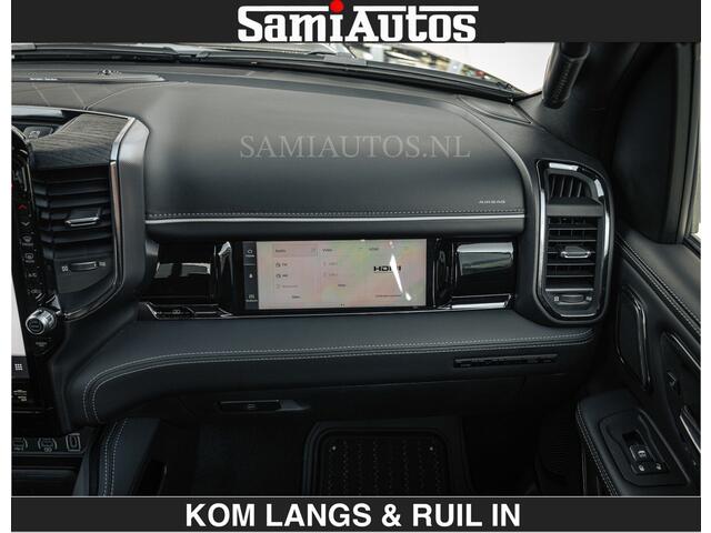 Dodge RAM PICKUP LIMITED 2027 5.7 V8 HEMI | MAXIMAAL UITGERUST | NIEUWE KLEUR Granite Crystal Pearl met Ebony Red interior seats | DUBBELE CABINE | 5 PERSOONS | DC | Allernieuwste Limited 2027 in nieuwe kleur Granite Crystal Pearl - volledig uitgerust met alle opties.