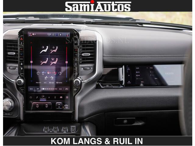 Dodge RAM PICKUP HUD | 420PK | LUCHTVERING | PANO | PASSAGIERSSCHERM | BOM EN BOM VOL | Comfortabele Dubbele Cabine met Royale 5 Zitplaatsen | DODGE RAM PREMIUM LARAMIE EDITION | Voorraad Nr 2230 - 8765 | De specialist in Amerikaanse pick-ups in Nederland en Europa.