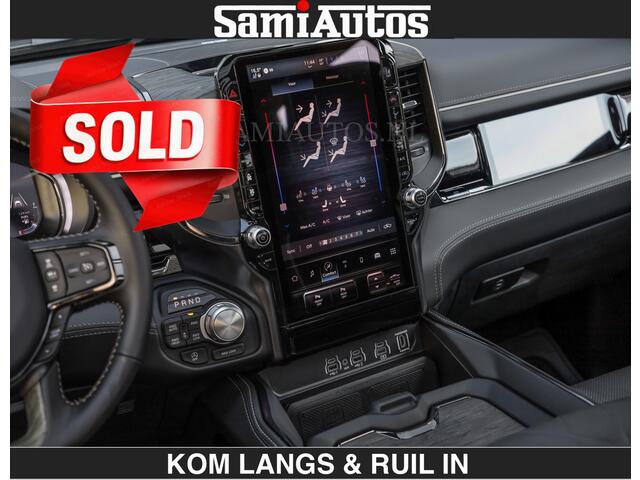 Dodge RAM PICKUP Limited Night H.O 540HP 706Nm | Massage + Full Option | De Meest Luxe en Volle Pick-Up in zijn Klasse | Comfortabele Dubbele Cabine met Royale 5 Zitplaatsen | BPM vrij | Nu Leverbaar uit Voorraad | Voorraad Nr 2356 - 0990 | De specialist in Amerikaanse pick-ups in Nederland en Europa.