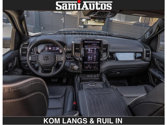 Dodge RAM PICKUP Limited 540 PK | HUD | LUCHTVERING | MASSAGE | PASSAGIERSSCHERM | De Meest Luxe en Volle Pick-Up in zijn Klasse | Comfortabele Dubbele Cabine met Royale 5 Zitplaatsen | BPM vrij | Nu Leverbaar uit Voorraad | Voorraad Nr 2335 - 5153 | De specialist in Amerikaanse pick-ups in Nederland en Europa.