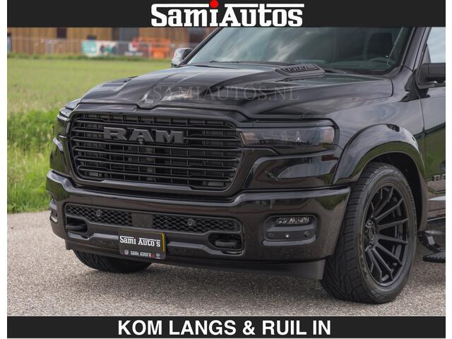 Dodge RAM PICKUP BOM VOL | Night Premium | Full Option | De Meest Luxe Pick-Up in zijn Klasse | Comfortabele Dubbele Cabine met Royale 5 Zitplaatsen | BPM vrij | Nu Leverbaar uit Voorraad | Voorraad Nr 2287 - 3384 | De specialist in Amerikaanse pick-ups in Nederland en Europa.