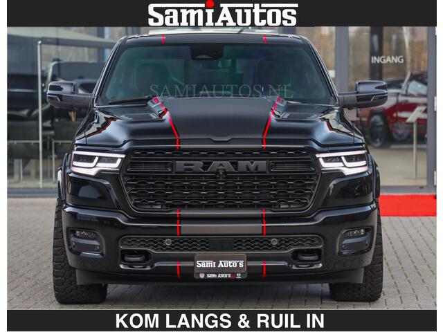 Dodge RAM PICKUP LIMITED 2027 5.7 V8 HEMI | MAXIMAAL UITGERUST | DUBBELE CABINE | 5 PERSOONS | DC | Allernieuwste Limited uitvoering - volledig uitgerust met alle opties, inclusief MWK en normale laadbak Voorraad nr 3806