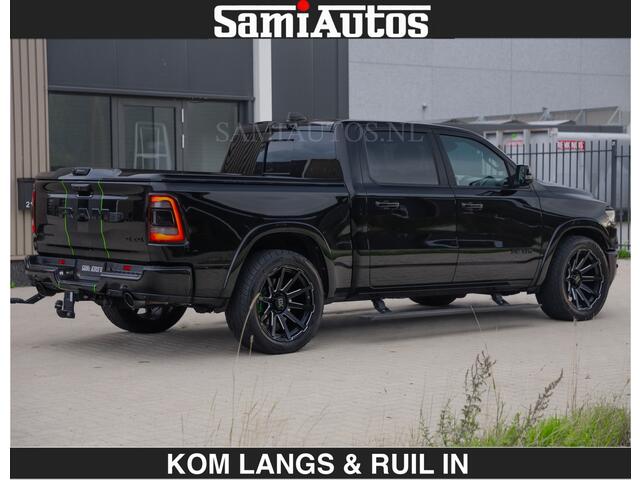 Dodge RAM PICKUP LIMITED 5.7 V8 HEMI | TOP STAAT | BOM VOL | HUD | LUCHTVERING | STRIPING | BREDE WIELEN | OPEN UITLAAT KLEP | ADAPTIVE | PANO | DC | CREW CAB | DUBBELE CABINE | 5 PERSOONS |