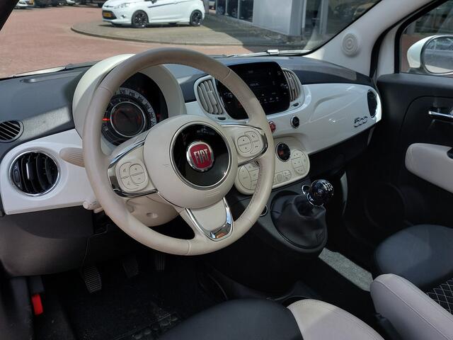 Fiat 500 1.0 Hybrid 70pk Dolcevita | Apple Carplay + Android Auto | Clima | Cruise | Panoramadak | Bluetooth Carkit+Streaming+USB | Elek.Ramen+Spiegels | Stuurbekrachtiging | 15''lm