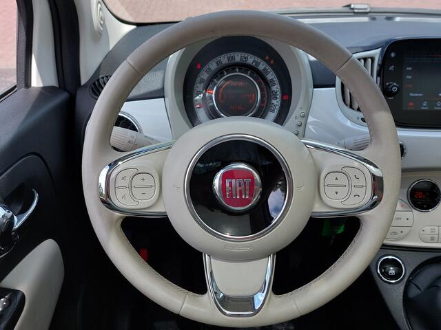 Fiat 500 1.0 Hybrid 70pk Dolcevita | Apple Carplay + Android Auto | Clima | Cruise | Panoramadak | Bluetooth Carkit+Streaming+USB | Elek.Ramen+Spiegels | Stuurbekrachtiging | 15''lm