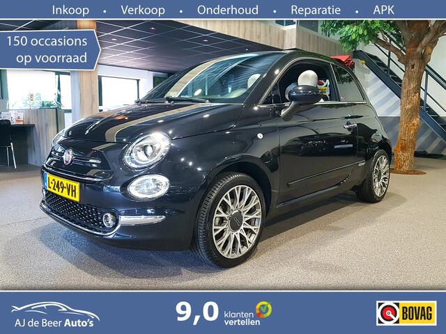 Fiat 500 1.0 Hybrid Launch Edition Navigatie | Cruise | Halfleder | Sensoren