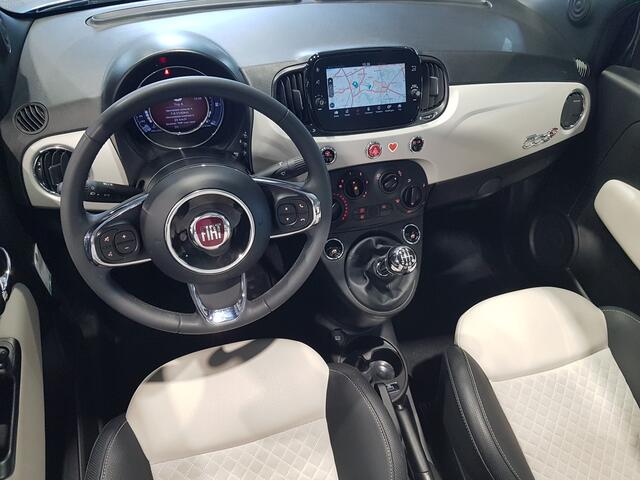 Fiat 500 1.0 Hybrid Launch Edition Navigatie | Cruise | Halfleder | Sensoren
