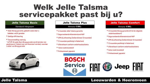 Fiat 500 TwinAir Turbo Popstar Let op: Rijdende auto niet altijd aanwezig