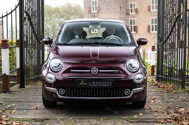 Fiat 500 1.2 Lounge 2017 BORDEAUX | Panoramadak | Navigatie | Distributie