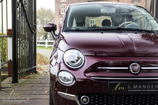 Fiat 500 1.2 Lounge 2017 BORDEAUX | Panoramadak | Navigatie | Distributie