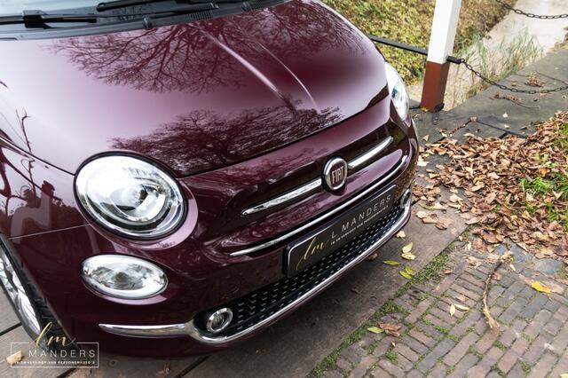 Fiat 500 1.2 Lounge 2017 BORDEAUX | Panoramadak | Navigatie | Distributie
