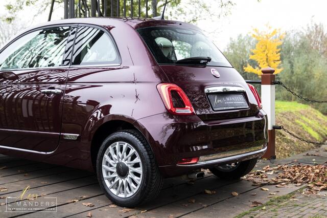Fiat 500 1.2 Lounge 2017 BORDEAUX | Panoramadak | Navigatie | Distributie