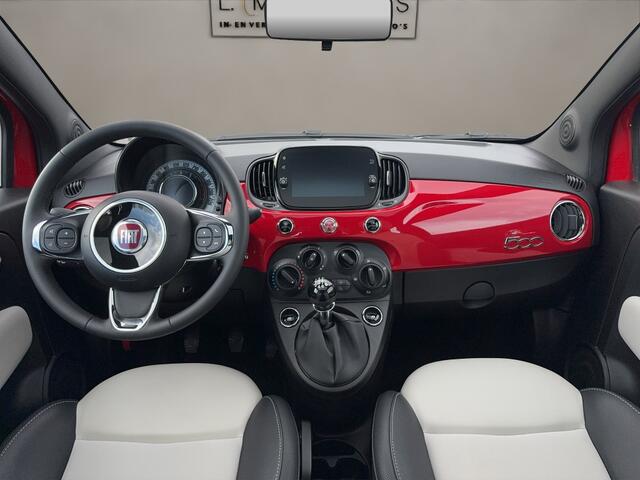 Fiat 500 1.0 Hybrid Dolcevita 2023 ROOD | Panoramadak | Airco | Apple Car