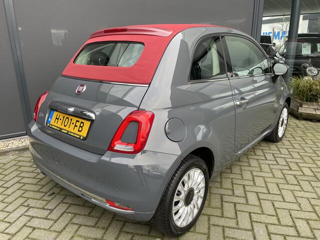 Fiat 500 Cabrio 0.9 TwinAir Turbo Lounge Airco - Cruise control - Navigatie full map - Multifunctioneel lederen stuurwiel - Mistlampen - E-bedienbare kap - 15"licht metalen velgen Pack vision met regensensor en park. sensoren achter