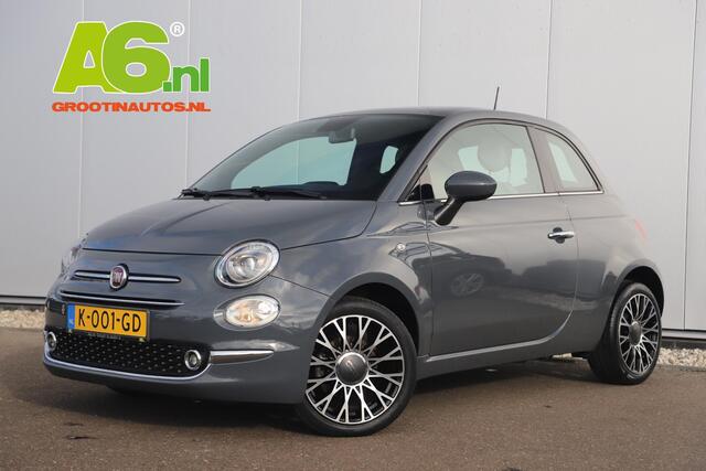 Fiat 500 1.0 Hybrid Star Panoramadak Half Leder Navigatie Clima Carplay 16 inch LMV Parkeersensor Bluetooth