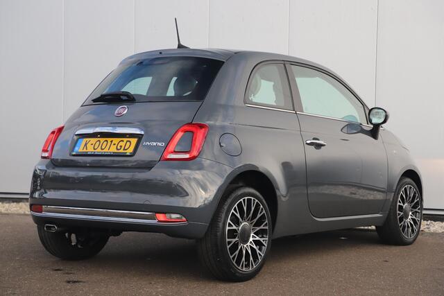 Fiat 500 1.0 Hybrid Star Panoramadak Half Leder Navigatie Clima Carplay 16 inch LMV Parkeersensor Bluetooth