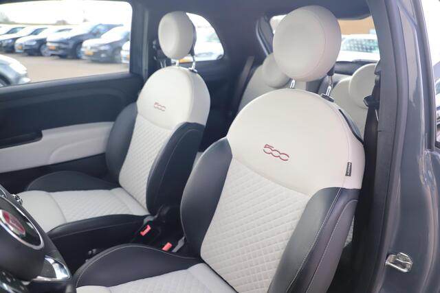 Fiat 500 1.0 Hybrid Star Panoramadak Half Leder Navigatie Clima Carplay 16 inch LMV Parkeersensor Bluetooth