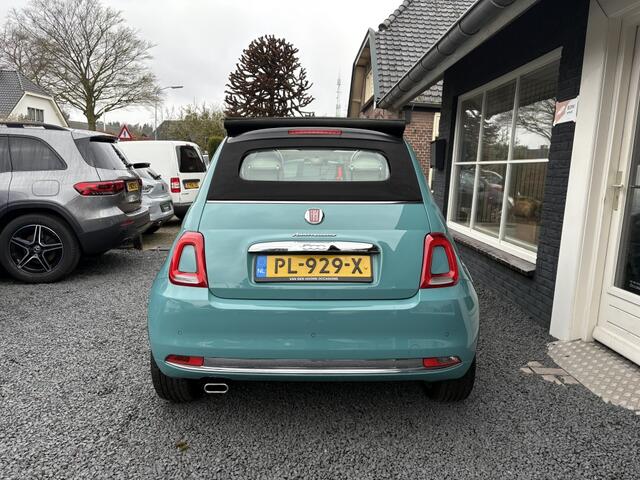 Fiat 500 Anniversario CABRIO | AIRCO | CRUISE | NL AUTO | PARK.SENS