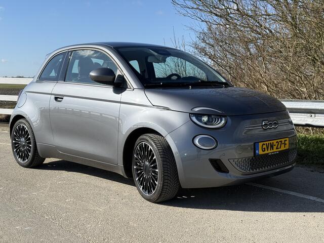 Fiat 500 Icon by Gucci 42 kWh Fiat 500 E 17" LM Diamond Cut, Gucci Logo's, Gucci Cognac Leder Unieke uitvoering!