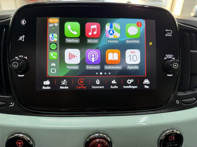 Fiat 500 1.2 Lounge Open dak/Apple