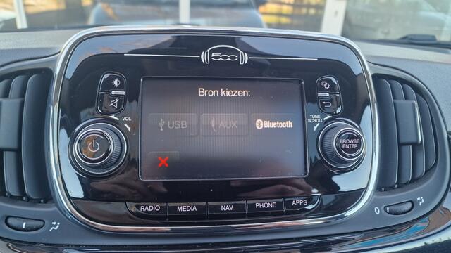 Fiat 500 1.2 Lounge, Panoramadak, Climate Control