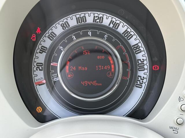 Fiat 500 0.9 TwinAir 80pk Turbo Collezione | Pano-Dak/16"/Navi/Parkeerhulp/Cruise Control