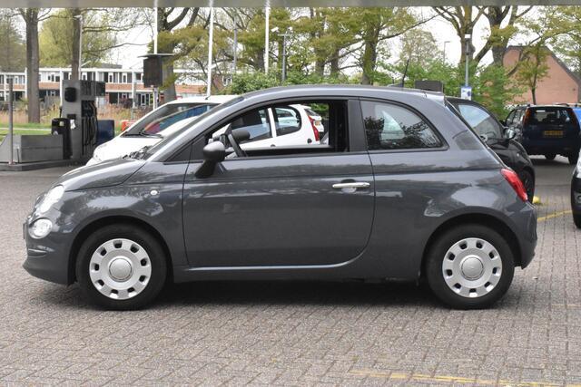 Fiat 500 1.0 Hybrid Pop Grigio Carrara 1e Eigenaar | Airco | 12 mnd BOVAG garantie Whatsapp 06-53188999