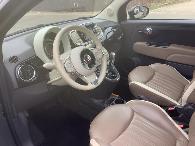 Fiat 500 schuifdak, leer, automaat, lounge turbo