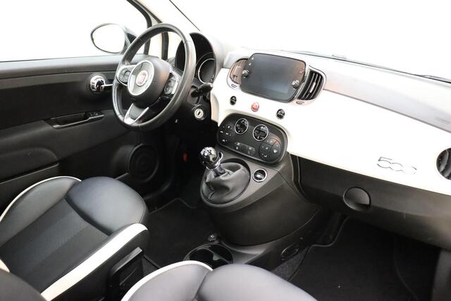 Fiat 500 0.9 TwinAir Turbo Lounge | Navigatie | Climate control | Parkeersensoren | Glazen dak | Half leder | Lichtmetalen velgen | DAB Radio