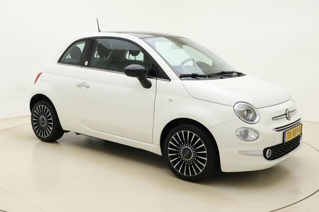Fiat 500 0.9 TwinAir Turbo Lounge | Navigatie | Climate control | Parkeersensoren | Glazen dak | Half leder | Lichtmetalen velgen | DAB Radio