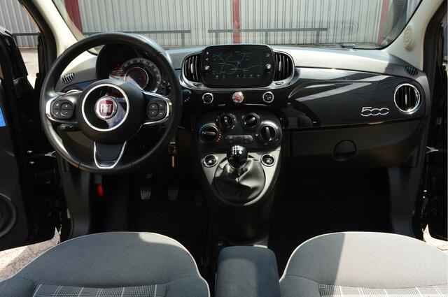 Fiat 500 0.9 TwinAir Turbo Lounge O.a: Carplay, Navi, Cruise, Airco, Open dak, PDC, Etc. All-in prijs!