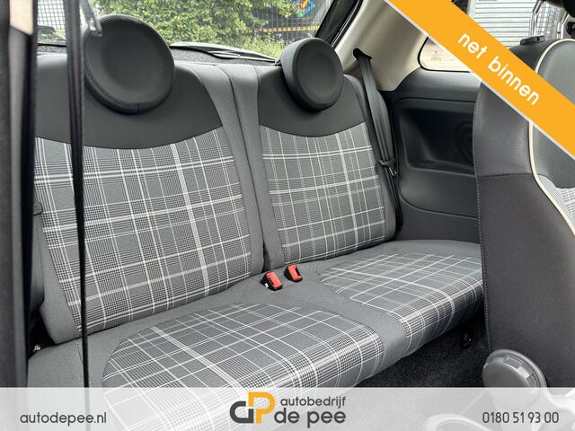 Fiat 500 1.2 Lounge GARANTIE/AIRCO/PANORAMADAK/CRUISE/EL.RAMEN/LICHTMETAAL rijklaarprijs!