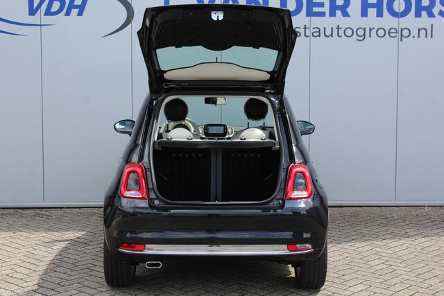 Fiat 500 1.0-70pk Mild-Hybrid "Lounge". Erg mooie Fiat 500 in de luxe "Lounge" uitvoering. Volautm. airco, cruise control, Apple Carplay/Android auto, LM wielen, DAB radio, USB aansluiting, navigatie, telefoonvoorbereiding etc.