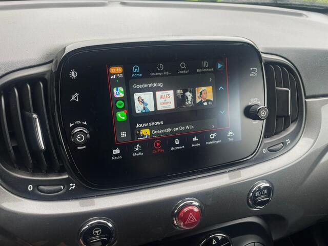 Fiat 500 1.0 Hybrid, Groot navigatie scherm, Parkeersensoren, Climate controle, cruise control