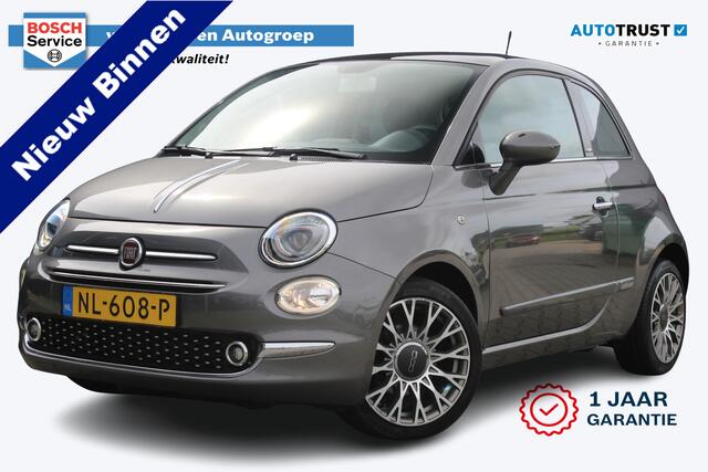 Fiat 500 0.9 Turbo Lounge | incl. 12 maanden garantie | Navigatie | Lichtmetalen velgen | Panorama dak | Airco | Bluetooth | Spraakbediening | Half lederen bekleding | DAB+ radio | Mistlampen voor | Origineel NL auto | Onderhoudshistorie aanwezig |