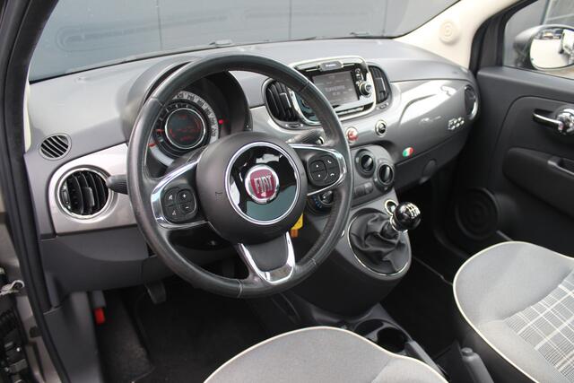 Fiat 500 0.9 Turbo Lounge | incl. 12 maanden garantie | Navigatie | Lichtmetalen velgen | Panorama dak | Airco | Bluetooth | Spraakbediening | Half lederen bekleding | DAB+ radio | Mistlampen voor | Origineel NL auto | Onderhoudshistorie aanwezig |