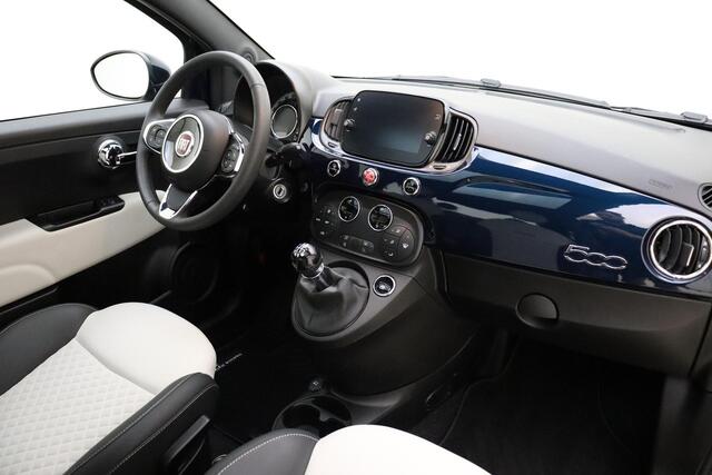 Fiat 500 1.0 Hybrid Dolcevita | Climate control | Panoramadak | Lichtmetalen velgen | Navigatie via Carplay | Cruise control | Bluetooth | Parkeersensoren achter