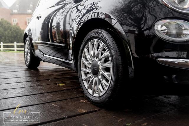 Fiat 500 1.2 Lounge 2016 ZWART | Automaat | Panoramadak | Climate Control