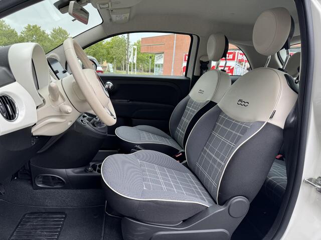 Fiat 500 1.0 Hybrid Lounge | Cruise Control | Airco | Apple Carplay/Android Auto | Bluetooth Tel. | Elek. Ramen + Spiegels | Rijklaarprijs!