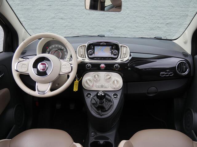 Fiat 500 TWINAIR 80PK LOUNGE/ SCHUIFDAK/ LEER/ NAVI