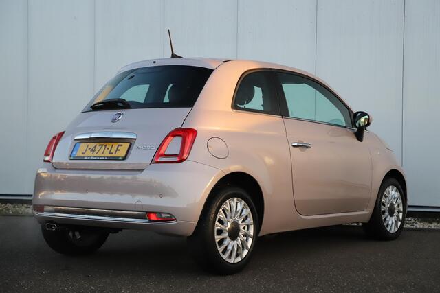 Fiat 500 1.0 Hybrid Star Bianco Stella Licht Roze Panoramadak 15 inch LMV Carplay Navigatie Airco Cruise Control