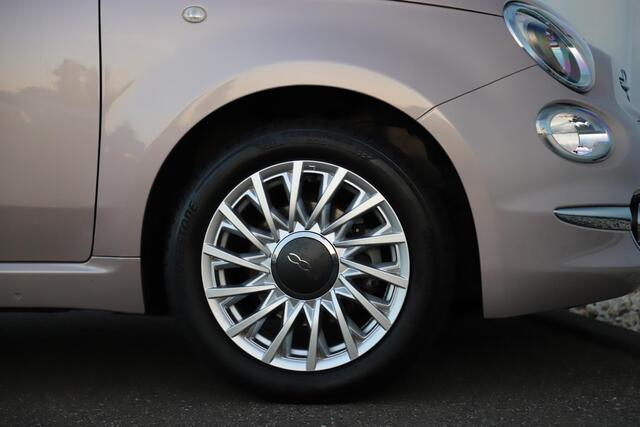 Fiat 500 1.0 Hybrid Star Bianco Stella Licht Roze Panoramadak 15 inch LMV Carplay Navigatie Airco Cruise Control